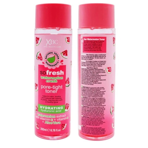 XBC So Fresh Watermelon Crush Pore Tight Toner Hydrating Hyaluronic Acid 200ml