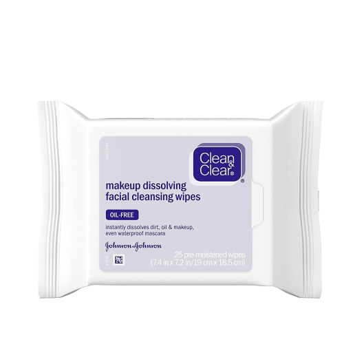 CLEAN & CLEAR MAKEUP WIPES 25 WIPES