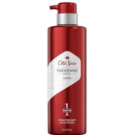 Old Spice Thickening System Shampoo for Men Infused with Biotin - 17.9 fl oz