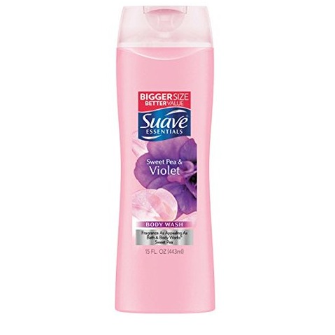 Suave Essentials Sweet Pea & Violet Body Wash, 12 Fl Oz