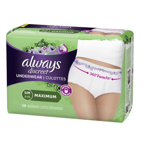 ALWAYS DISCREET U/WEAR