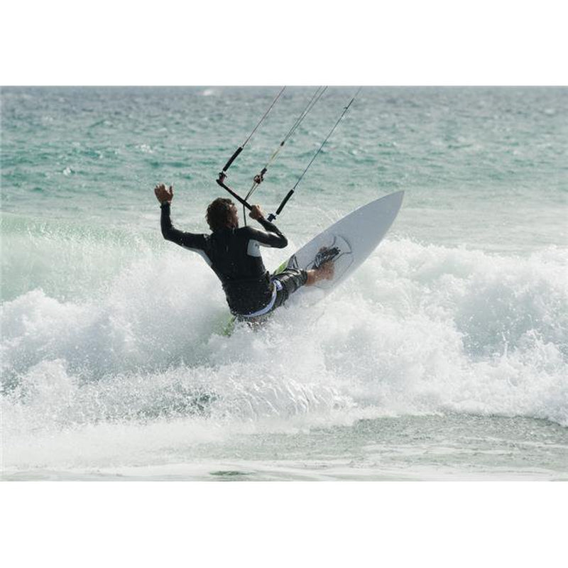 Posterazzi DPI1876941 a Man Kitesurfing at Punta Paloma Beach - Tarifa, Cadiz, Andalusia, Spain Poster Print, 18 X 12