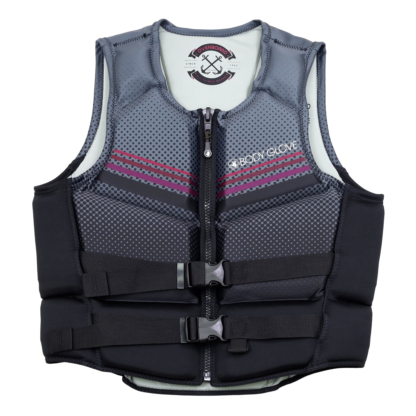 Body Glove Adult Overboard Evoprene Ride PFD, Life Jacket and Vest, Unisex, Extra Large, Black