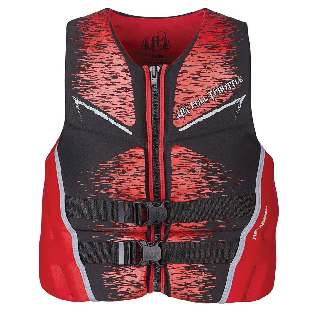 Full Throttle 142500-100-040-19 Rapid-Dry Life Vest - Men's, Large Red
