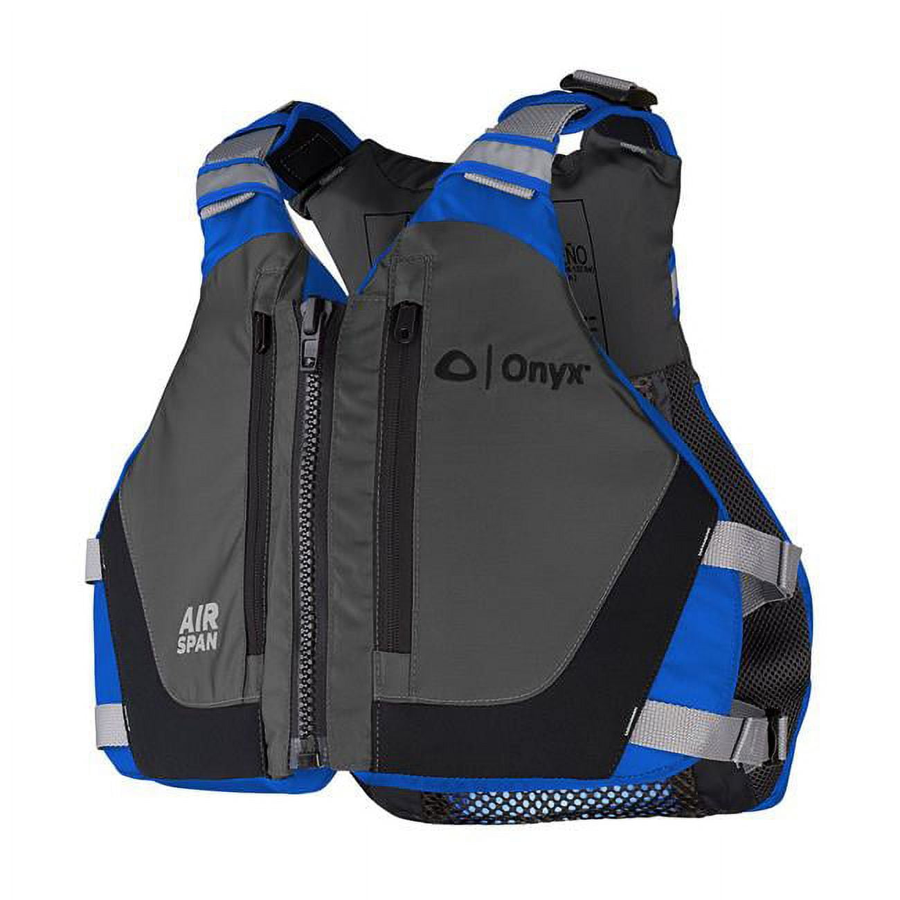 Onyx Outdoor 50002023 Air Span Breeze Paddling Kayak Vest, Blue - Extra Small & Small