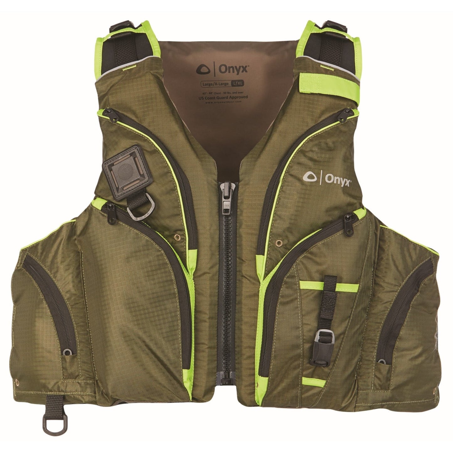 Onyx Pike Paddle Sports Life Jacket L XL Green