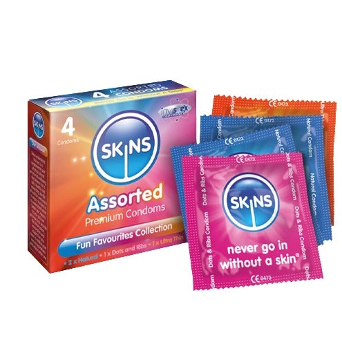 Skins Assorted Condoms Pack of 4