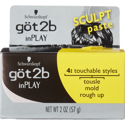 Schwarzkopf Got2b inPLAY Hair Paste, 2 Ounce