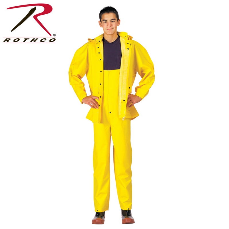 (Price/EA)Rothco 3620 Deluxe Heavyweight PVC Rainsuit-L