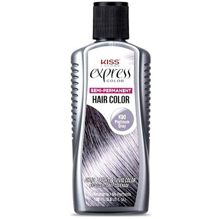 Kiss Express Semi Permanent Hair Color K90 Platinum Gray