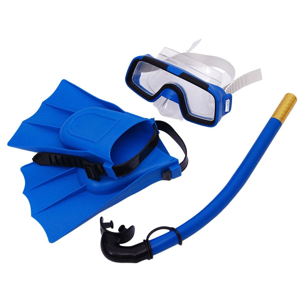 SANWOOD Children Kids 3Pcs Swimming Diving Goggles Snorkel Masks Snorkeling Flippers Set