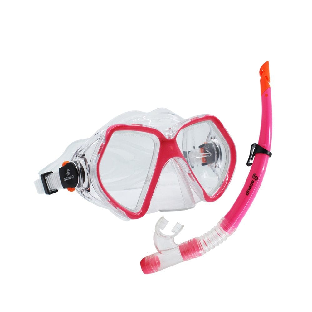 SCAUP Bavaro Recreational Snorkeling Set - Diving Mask and Dry-Top Snorkel Kit, for Adults