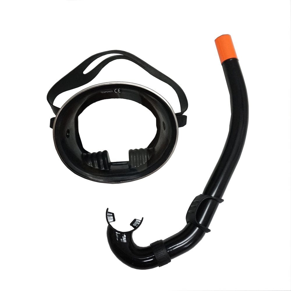 Scuba Choice Spearfishing Classic Rubber Dive Mask and Flexible Snorkel Combo