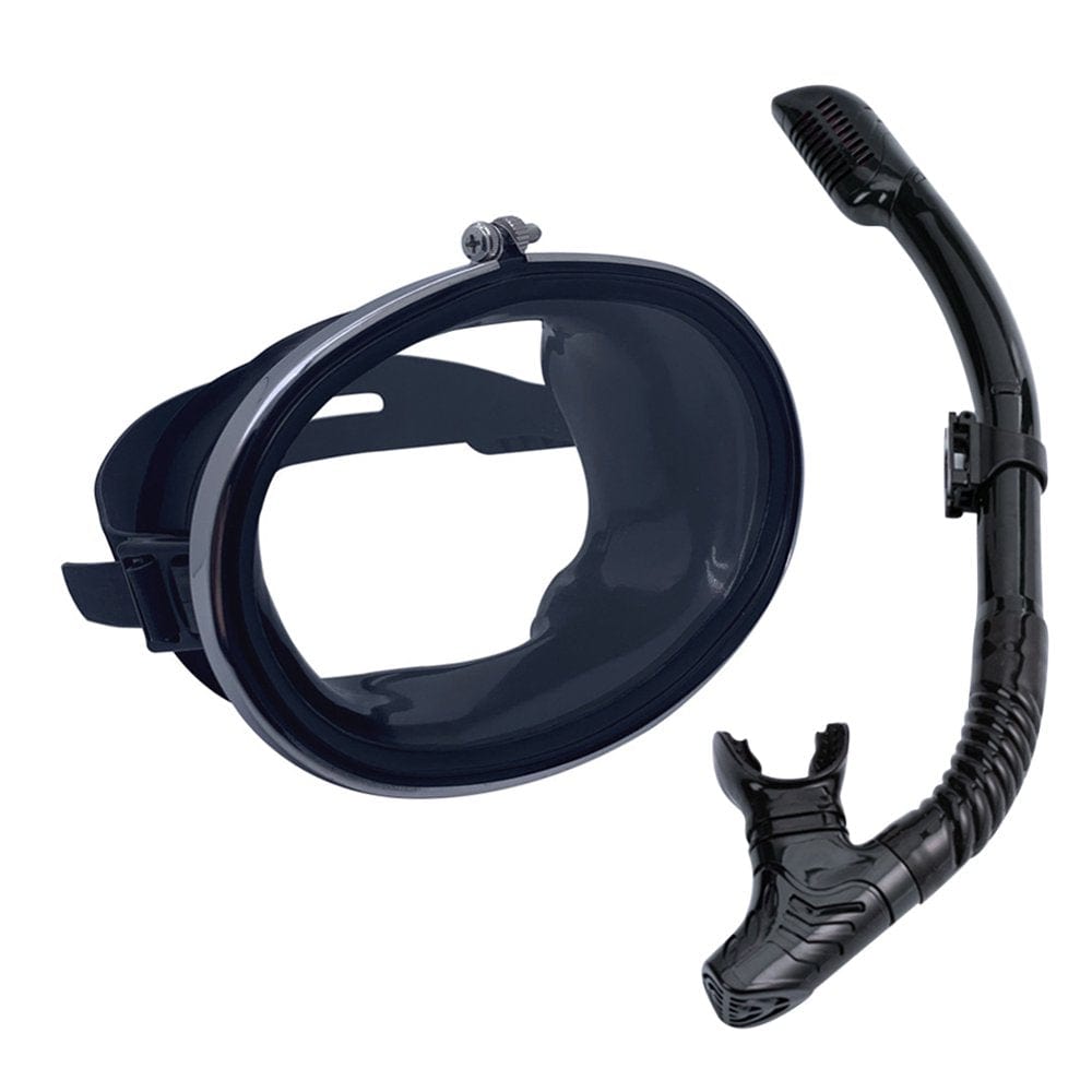 Smrinog Scuba Diving Mask Full Face anti Fog Snorkeling Goggles Breath Tube Set
