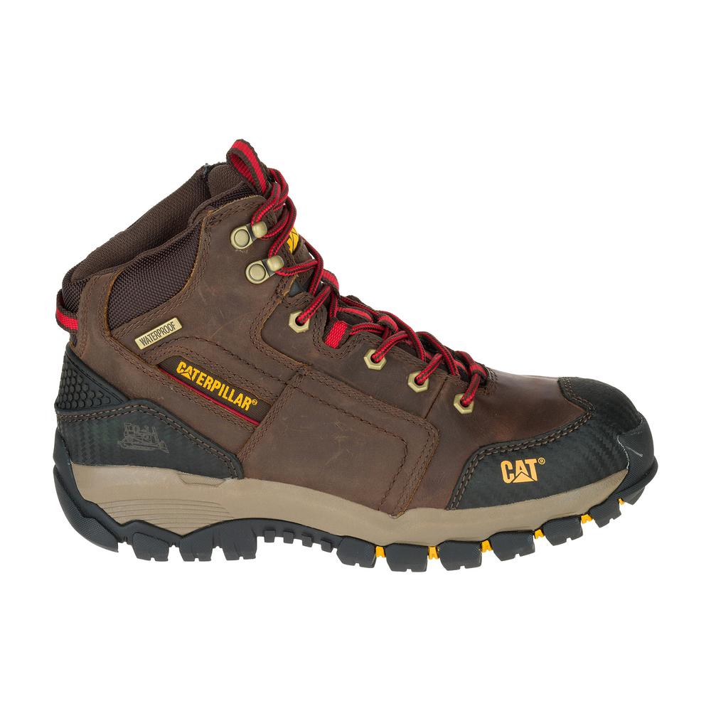 Cat P74065-10.0W Men's Navigator Waterproof Soft-Toe Work Boot, Clay, 10 Wide