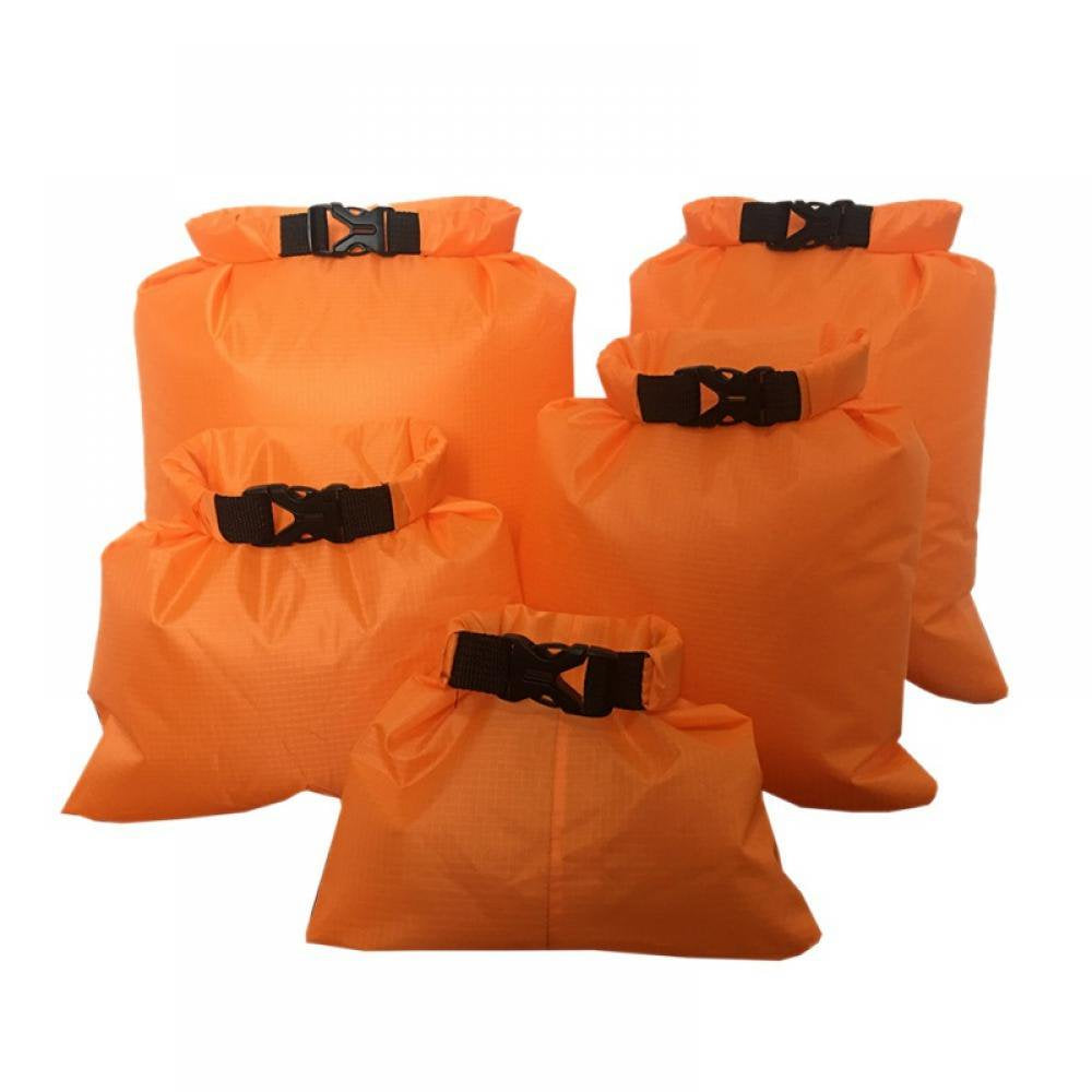 Alvage 5 Pack Waterproof Dry Sacks, Lightweight Outdoor Dry Bags Ultimate Dry Bags for Rafting Boating Camping (1.5L, 2.5L, 3.5L, 4.5L, 6L)