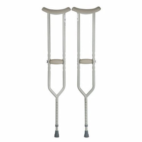 McKesson, Underarm Crutches McKesson Steel Frame Adult 500 lbs. Weight Capacity Push Button / Wing Nut Adjustm, Count of 1