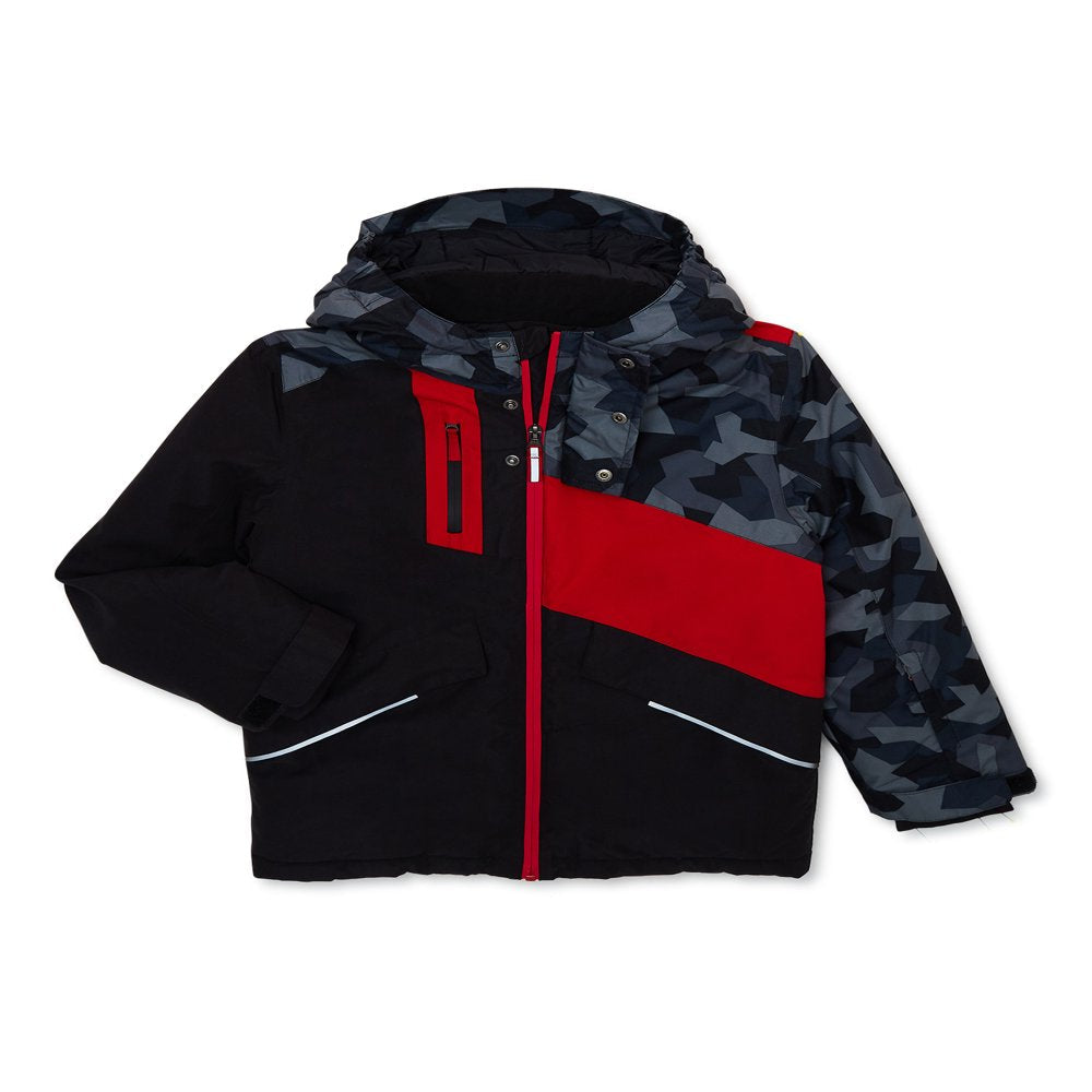 Swiss Tech Boys Waterproof Ski Jacket with Hood, Sizes 4-18