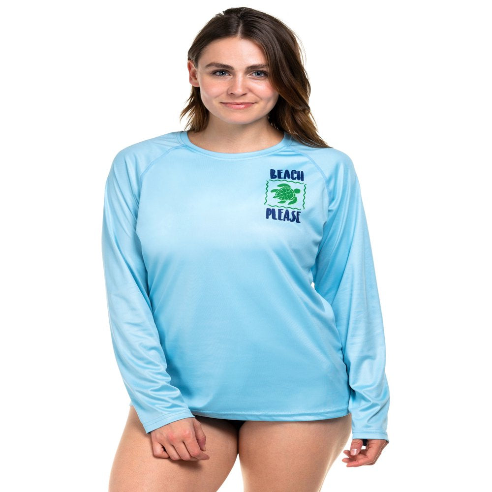 HDE Women Rashguard UPF 50 Long Sleeve Sun Protection Swim Shirt XS