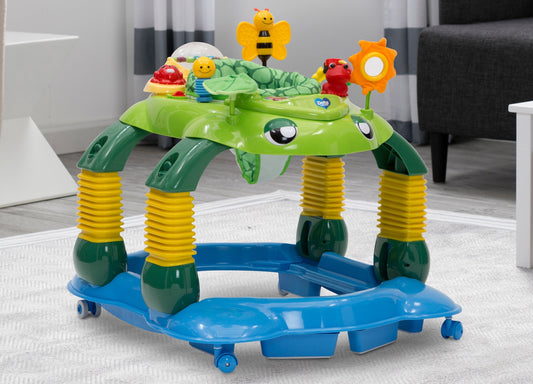 Delta Children Mason the Turtle (365) Lil’ Play Station 4-in-1 Activity Walker Hangtag View