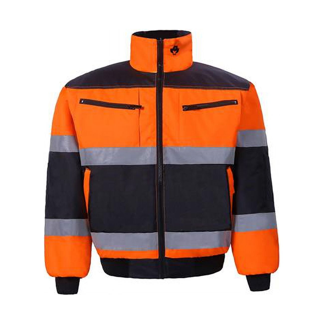 2W International 300BC-2 3XL High-Viz Class 2 Reversible Jacket, Orange & Black - 3XL