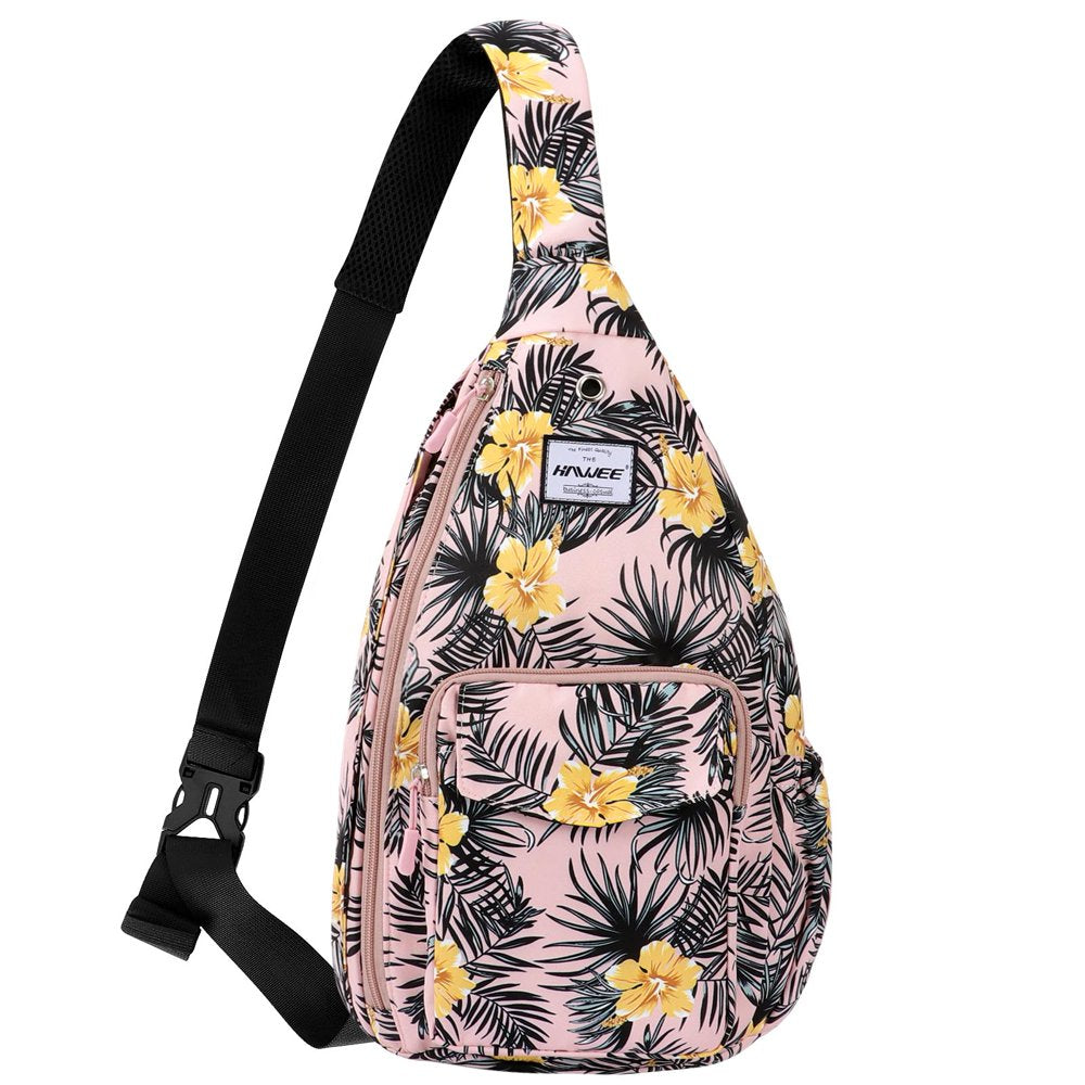 HAWEE Women’S Crossbody Backpack Purse for Travel Sling Bag with Earphone Hole, Black