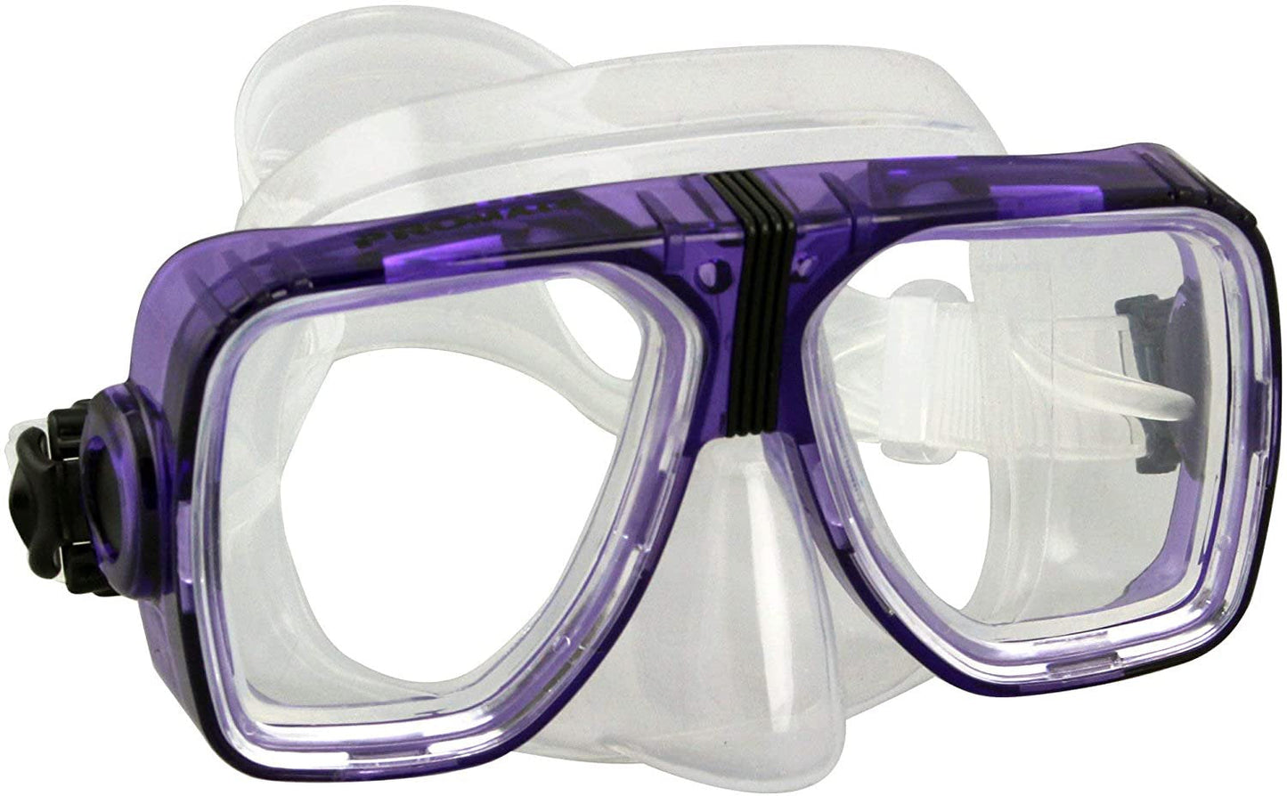 Promate Scope Prescription Scuba Diving Snorkeling Mask with Progressive Gauge Reader| AB| BI+4.0