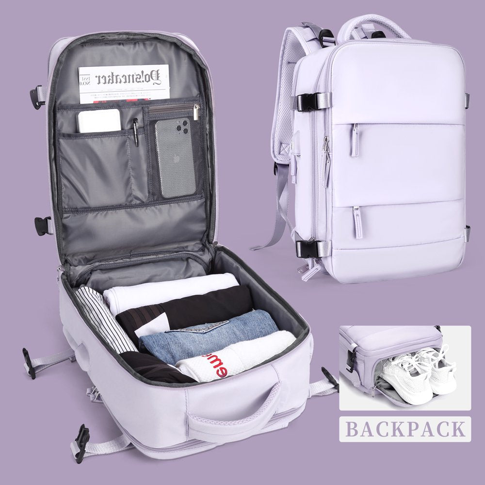 Large Travel Backpack Women, Carry on Backpack,Hiking Backpack Waterproof Outdoor Sports Rucksack Casual Daypack School Bag Pink