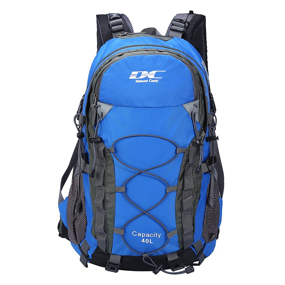 Diamond Candy Hiking Backpack for Men and Women, 40L Lightweight Day Pack for Travel Camping