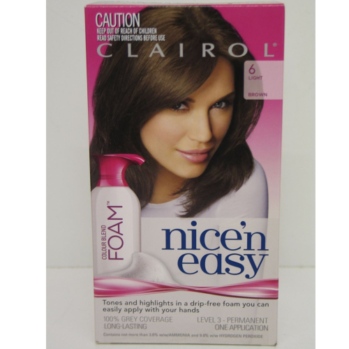 CLAIROL NICE N EASY FOAM - 6 LIGHT BROWN