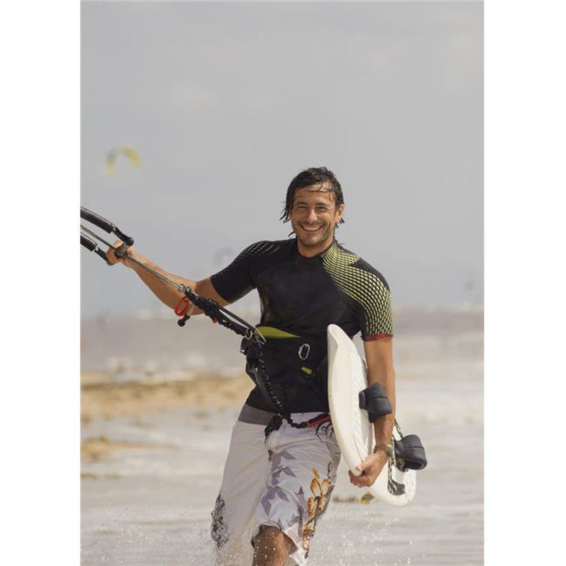 Man Carrying Kitesurfing Board Poster Print&#44; 12 X 17