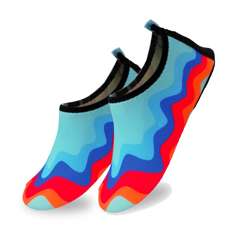 Quick-Dry, Non-Slip, Lightweight Water Shoes for Summer, Beach, Sea & Pool – for Boys, Girls, Babies, Toddlers & Little Kids – Abstract Pink, Little Kid 13