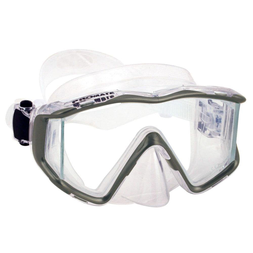 Promate Snorkel Mask Sideview Windows Snorkel Mask, Black