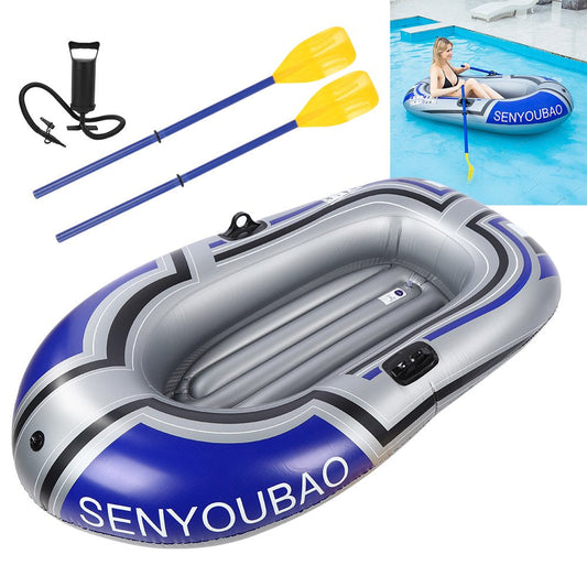 Kozecal Kayak,Inflatable Boat Raft Kayak PVC Canoe Dinghy with Inflator Pump for Fishing 180X110Cm 90Kg Load,Dinghy with Pump