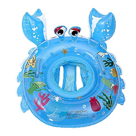 Otoys Pool Floats for Baby Toddlers Inflatable Float Raft Water Swimming Ring Floating Boat for Kids Crab Blue