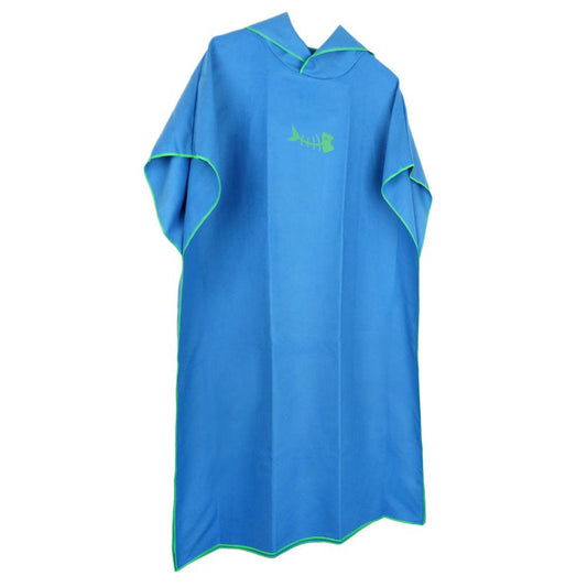 Watersports Surf Poncho Wetsuit Change Robe Towel with Beach Change - Blue