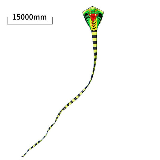 8M/26.25Ft 15M/49.21Ft Cartoon Mamba Snake Kites FRP Rod Flying Sports Beach Kitesurf Children Gift Family Outdoor