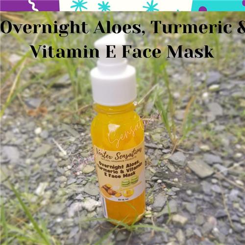 Vortex Sensations Overnight Aloes, Turmeric & Vitamin E Face Mask 4 fl oz