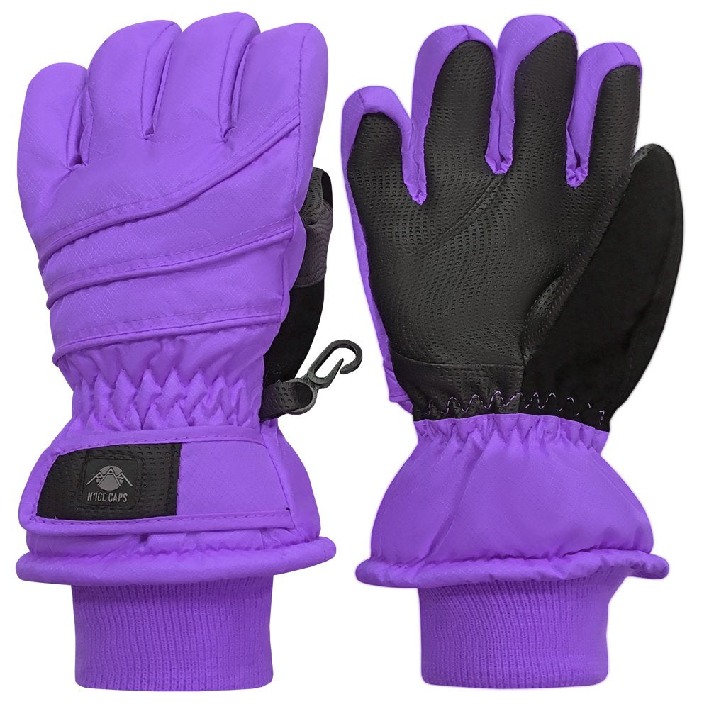 N'Ice Caps Womens Thinsulate Waterproof Winter Ski Snow Gloves - Ladies Adults Cold Weather