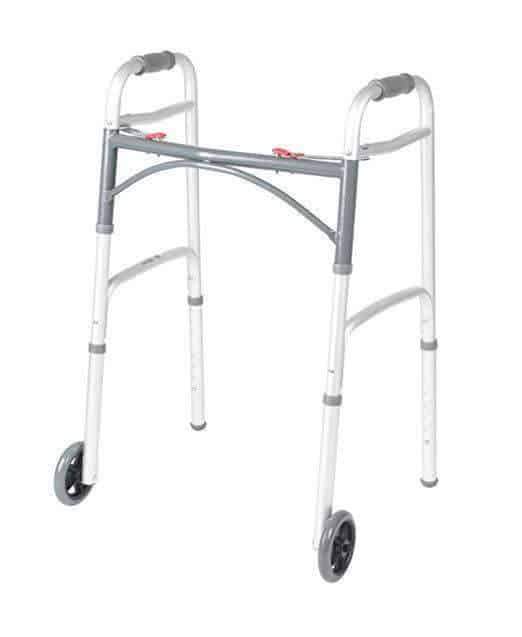 Drive Medical Deluxe Two Button Folding Walkers - Junior Size - Senior.com walkers