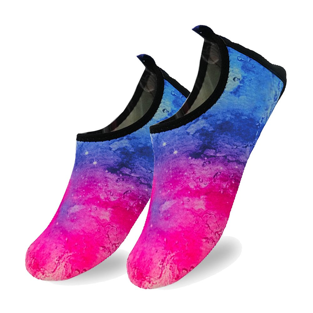 Quick-Dry, Non-Slip, Lightweight Water Shoes for Summer, Beach, Sea & Pool – for Boys, Girls, Babies, Toddlers & Little Kids – Abstract Pink, Little Kid 13