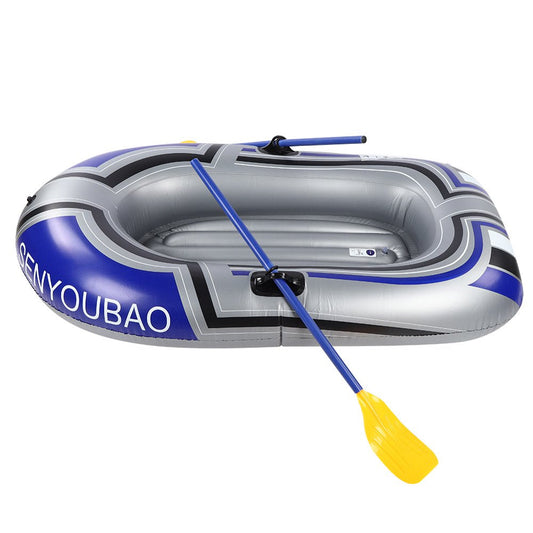 ESTINK Inflatable Boat Raft Kayak PVC Canoe Dinghy with Inflator Pump for Fishing 180X110Cm 90Kg Load,Dinghy with Pump,Inflatable Boat