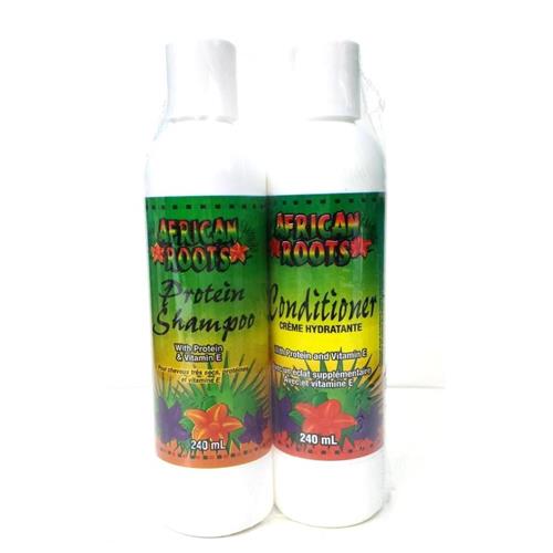 African Roots Banded Protein Shampoo & Conditioner