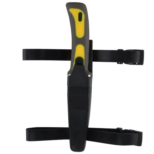 9" Yellow Dive Knife W/Line Cutter SCUBA Equipment/Snorkeling Gear Diving Knives