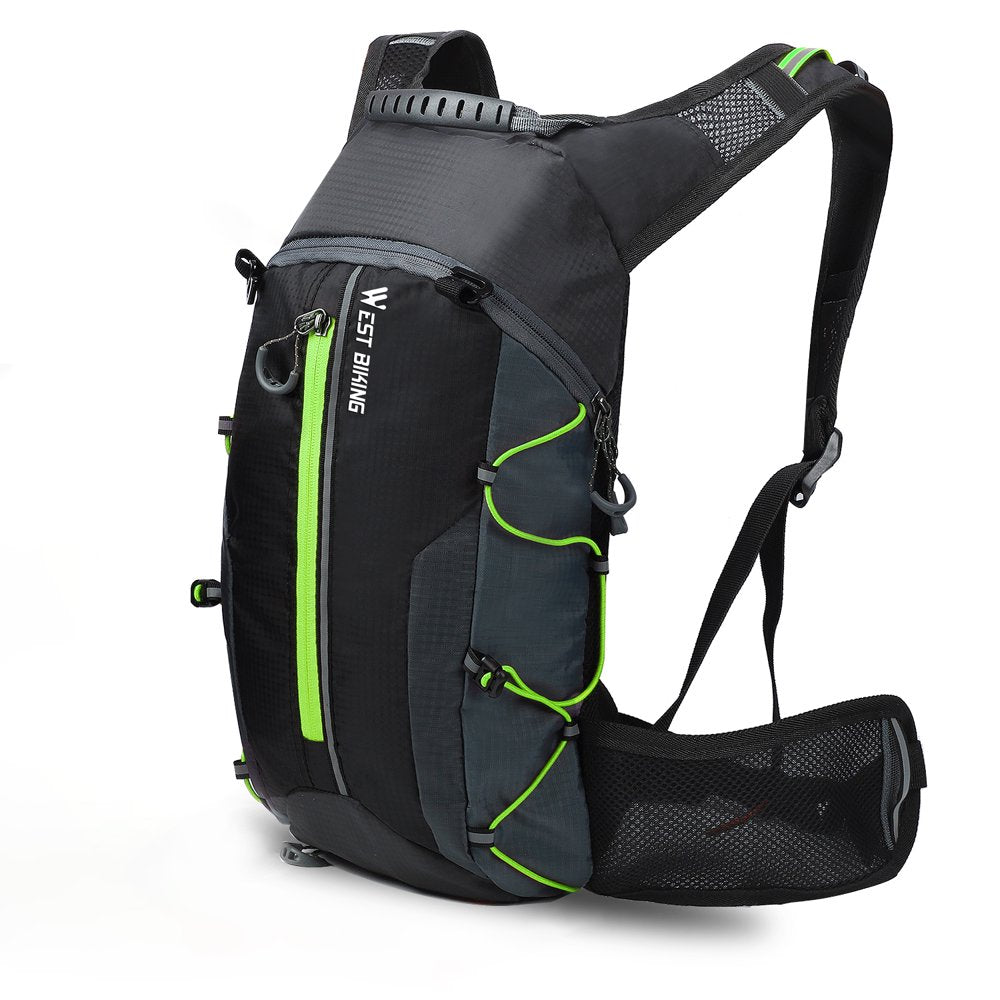 WEST BIKING Cycling Knapsack 10L Lightweight Bicycle Backpack Outdoor Leisure Travel Bag Hydration Pack, Yellow