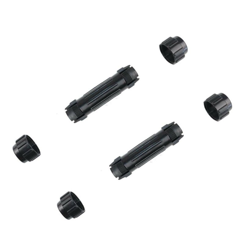 2Pcs REPLACMENT Kayak Paddle Boat Oars Canoe Rafting Paddles + Connector Part Black