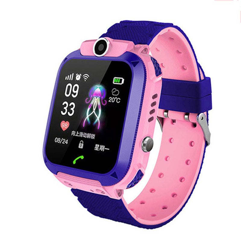 Kid Smart Watch, Waterproof Smart Wristwatch, Anti-Lost Touch Screen Smartwatch Bracelet,Blue,Fit for 3-12 Years Old