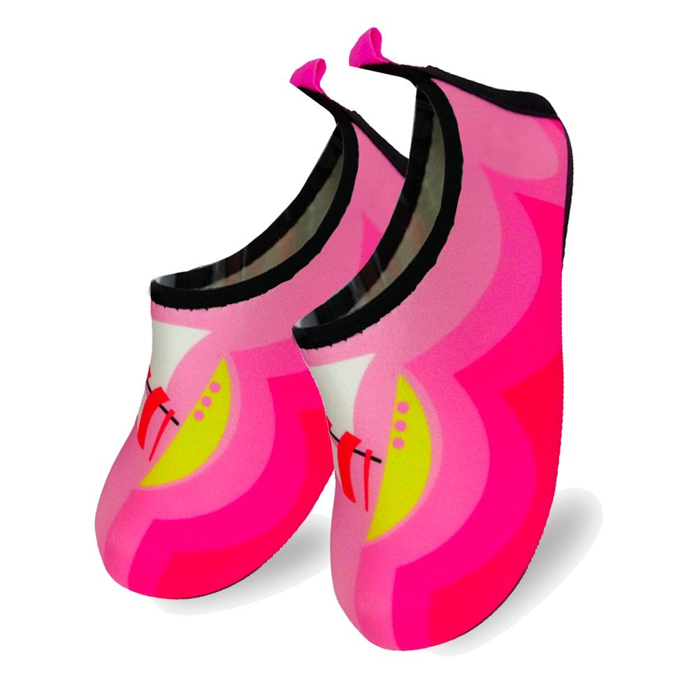 Quick-Dry, Non-Slip, Lightweight Water Shoes for Summer, Beach, Sea & Pool – for Boys, Girls, Babies, Toddlers & Little Kids – Abstract Pink, Little Kid 13