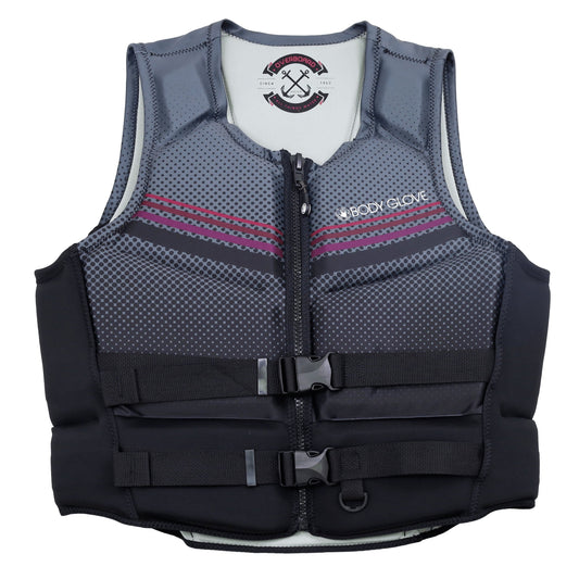 Body Glove Adult Overboard Evoprene Ride PFD, Life Jacket and Vest, Unisex, 2X-Large, Black