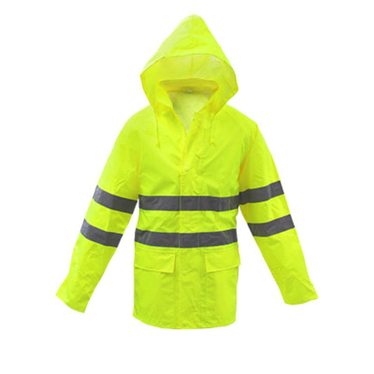 Boss 3NR5000L High Visibility Waterproof Rain Jacket, Yellow, Large